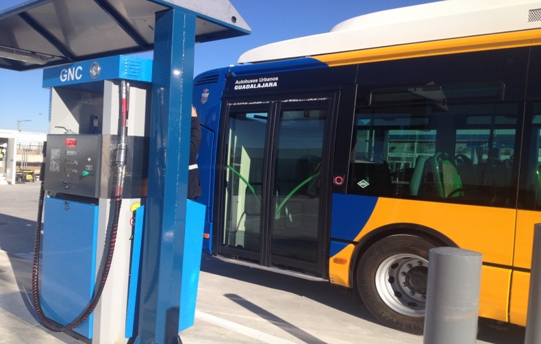 Estación de gas para autobuses